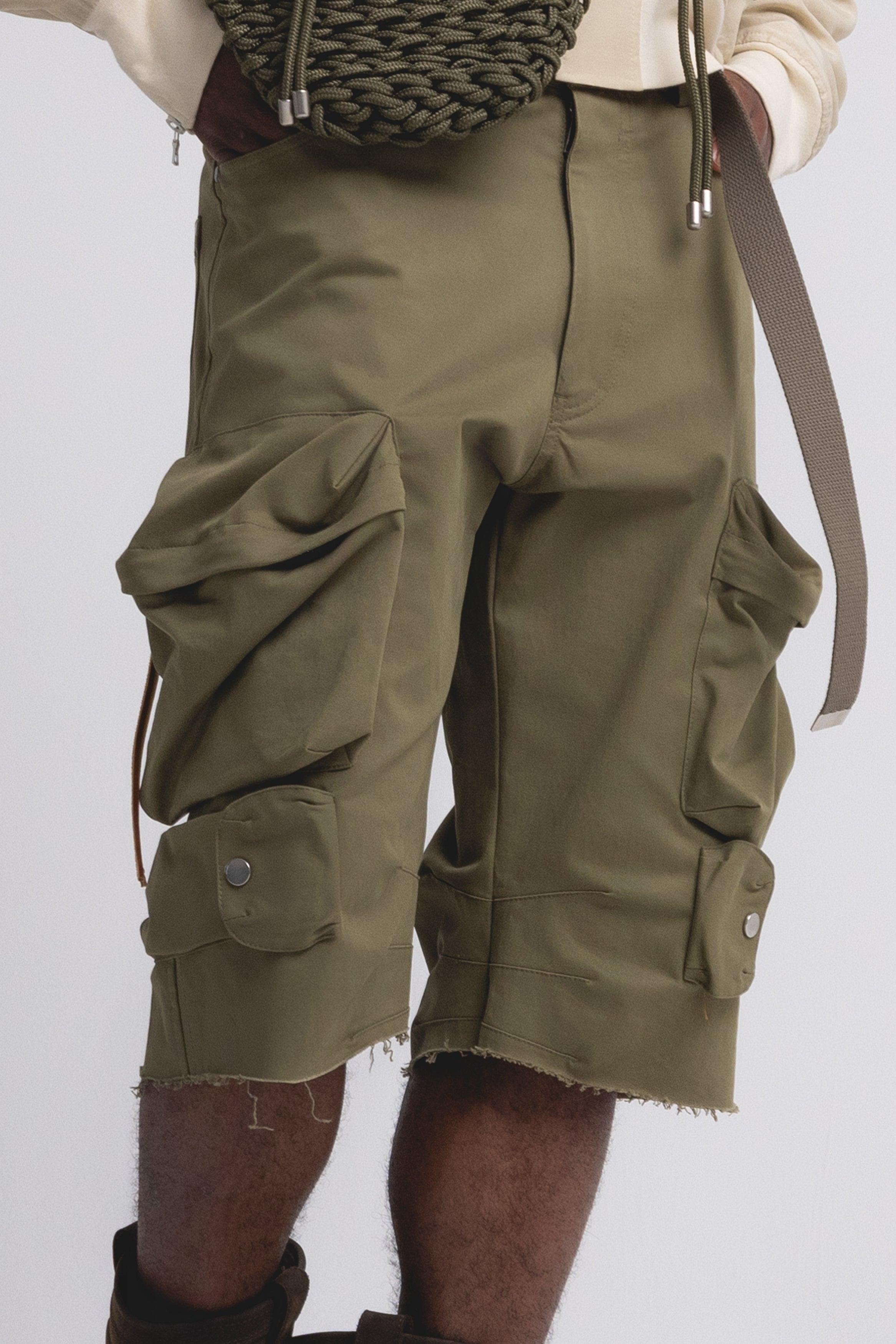 WARPED CARGO SHORTS : FATIGUE OLIVE