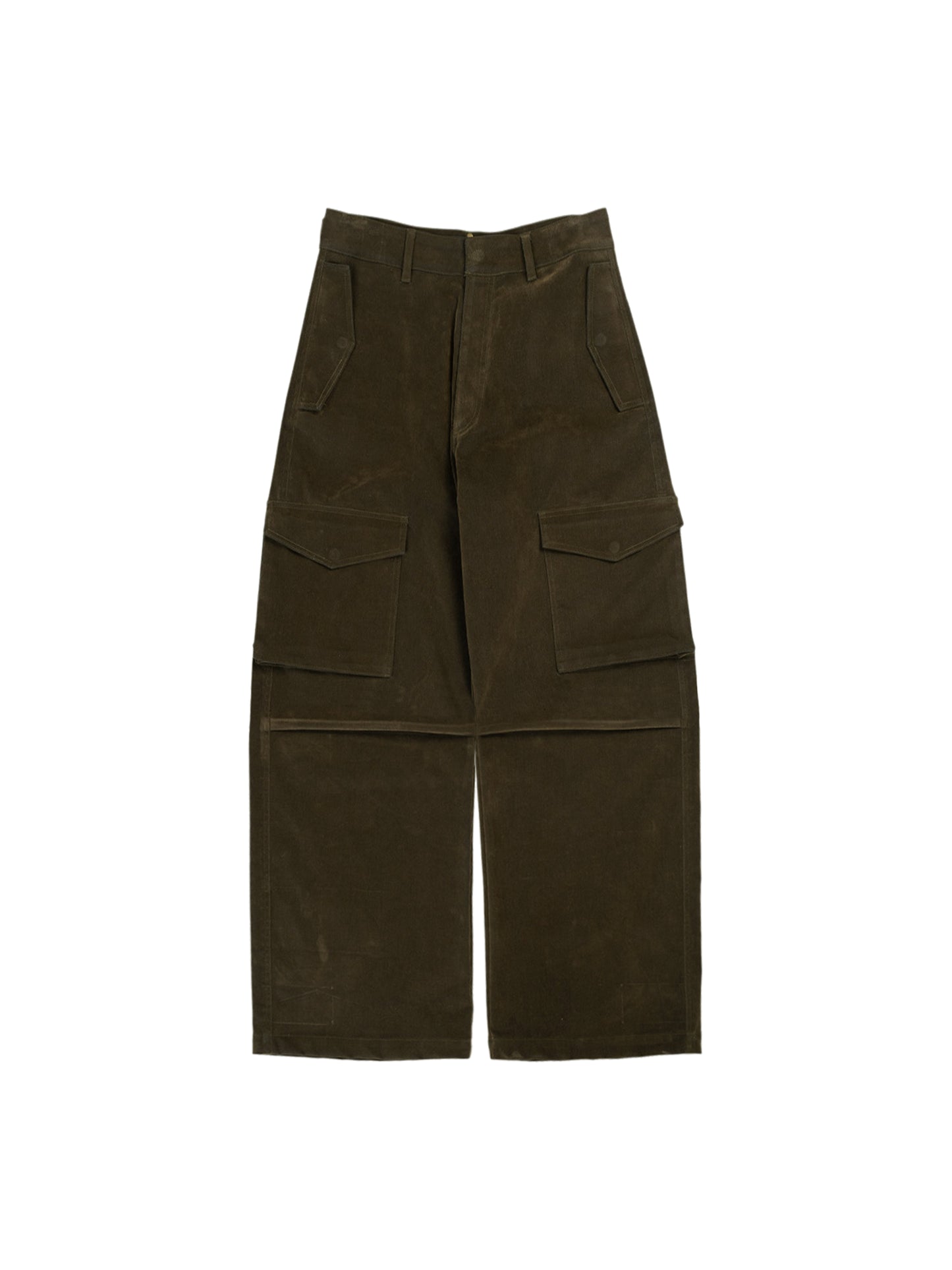 SA-24 WIDE LEG CARGO PANTS-ARMY OLIVE