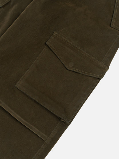 SA-24 WIDE LEG CARGO PANTS-ARMY OLIVE